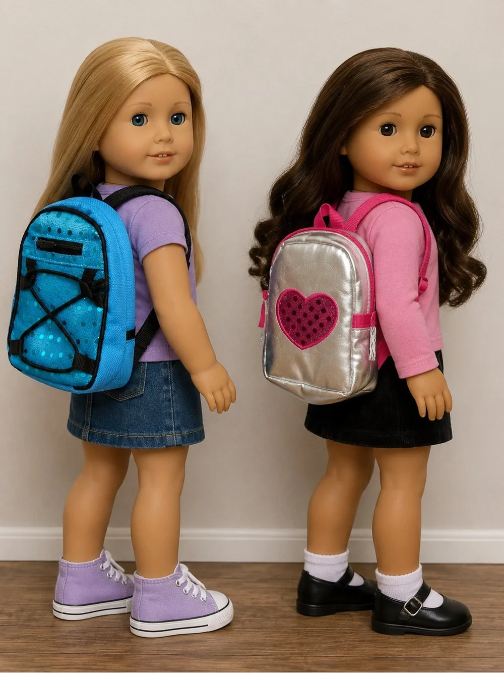 18” Doll Purse Backpacks Set of 2